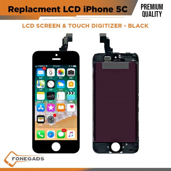 11A iphone 5C replacement lcd black