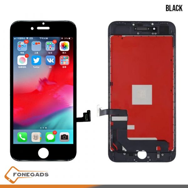 16C replacement lcd for iphone 8 plus black