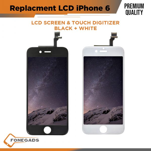 9A replacement lcd for iphone 6 black and white