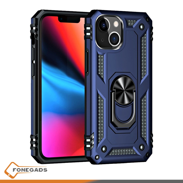 iphone 15 ring armor case blue